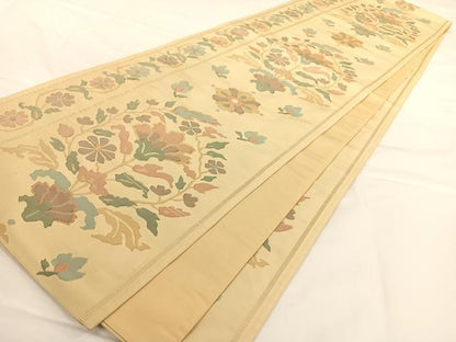 平和屋着物◎六通柄袋帯 華間道 正絹 逸品 AAAO3717ey