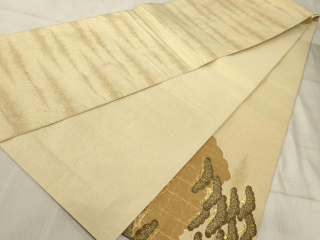 平和屋着物◎太鼓柄袋帯　御殿文　正絹　逸品　AAAO5263sx