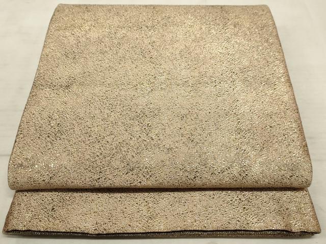 平和屋着物◎全通柄袋帯 霞文 金糸 正絹 逸品 AAAO5276sx
