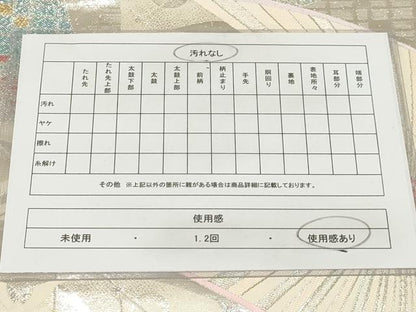 平和屋着物◎六通柄袋帯 唐織 舞蝶文 銀糸 正絹 逸品 AAAO5686sx