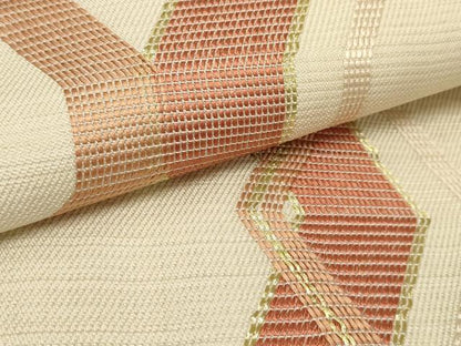 平和屋着物■太鼓柄袋帯　菱間道　金糸　正絹　逸品　AAAO5874sx