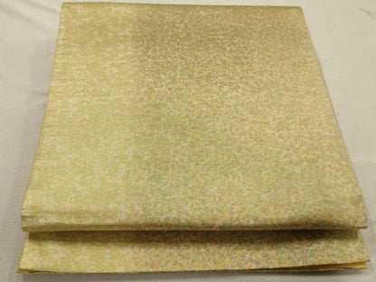 平和屋着物◎六通柄袋帯　霞文　引箔　正絹　逸品　AAAO7128ou