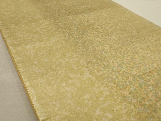 平和屋着物◎六通柄袋帯　霞文　引箔　正絹　逸品　AAAO7128ou