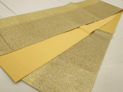 平和屋着物◎六通柄袋帯　霞文　引箔　正絹　逸品　AAAO7128ou