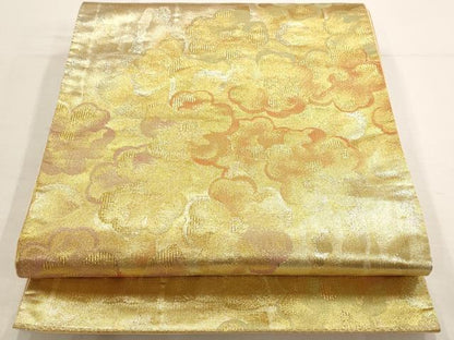 平和屋着物◎六通柄袋帯 舞花文 金糸 正絹 逸品 AAAO7362st