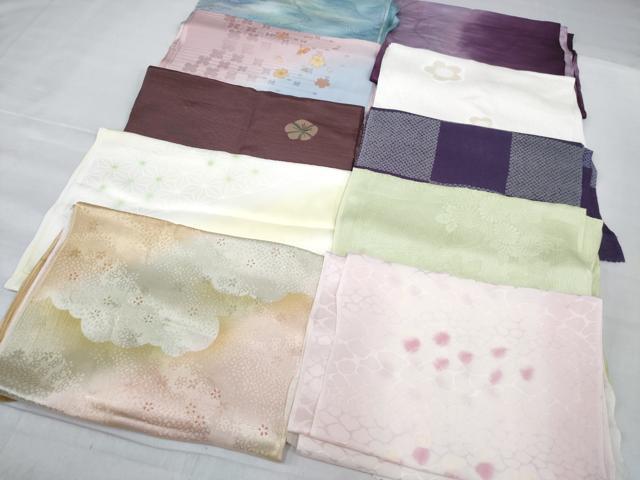 平和屋着物★和装小物 上質な帯揚げ 10枚セット 逸品 AAAO7925ps