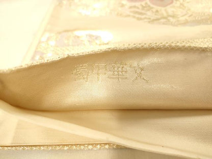 平和屋着物◎六通柄袋帯 唐織 蜀甲華文 金糸 正絹 逸品 AAAO8590fw