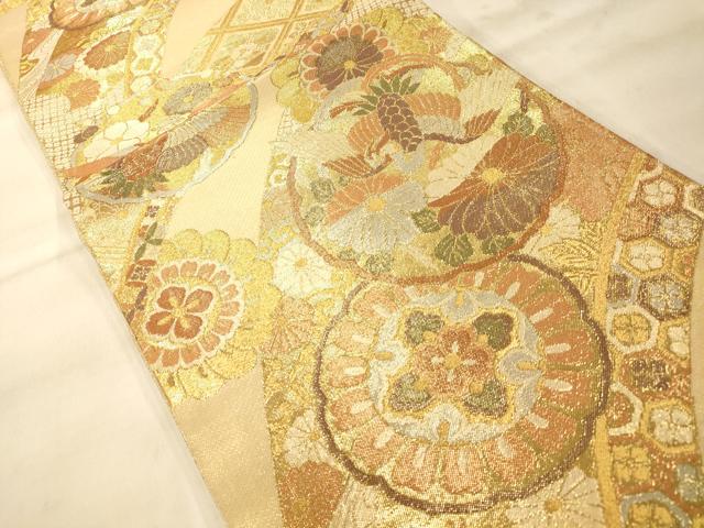 平和屋着物◎九百佐賀錦 六通柄袋帯 夢路 金銀糸 正絹