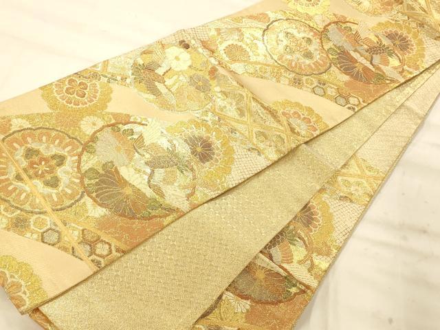 平和屋着物◎九百佐賀錦 六通柄袋帯 夢路 金銀糸 正絹