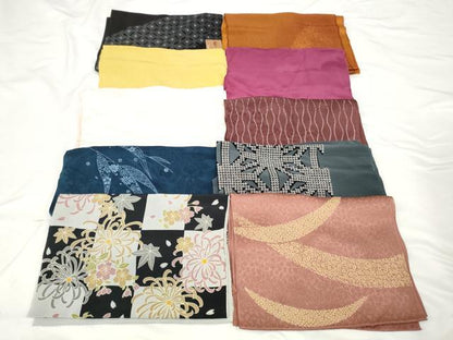 平和屋着物★和装小物　上質な帯揚げ　10枚セット　逸品　AAAO8735ps