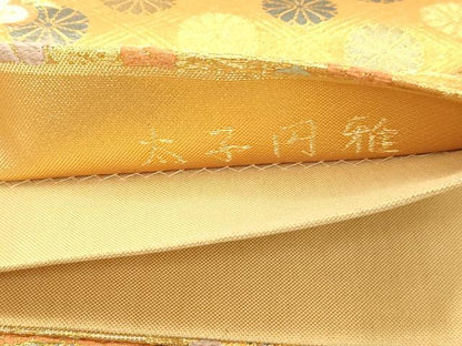 平和屋着物◎六通柄袋帯　唐織　太子円雅　金銀糸　正絹　逸品　AAAP0930fw