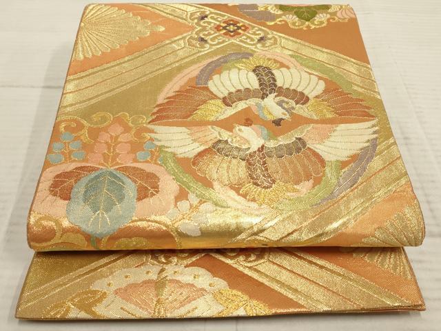 平和屋着物◎九百佐賀錦 六通柄袋帯 織匠宝文 金糸 正絹 逸品 AAAP1149tm