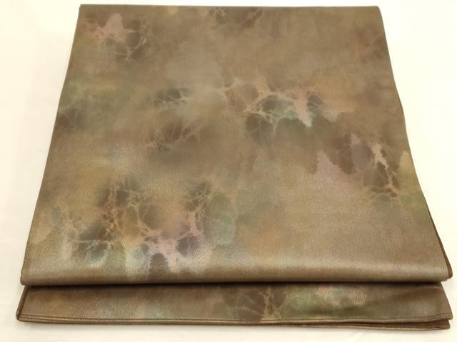 平和屋着物◎六通柄袋帯 伝統工芸帯 霞文 引箔 正絹 逸品 AAAP1139tm
