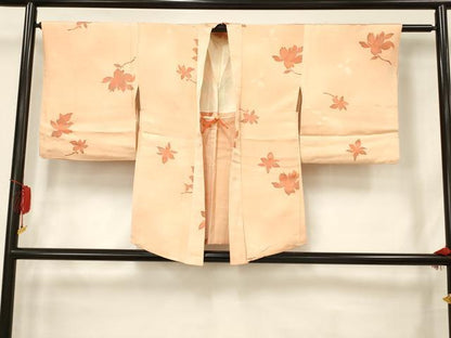 平和屋着物■羽織　地紋起こし　舞花文　正絹　逸品　AAAP2255fy