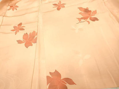 平和屋着物■羽織　地紋起こし　舞花文　正絹　逸品　AAAP2255fy