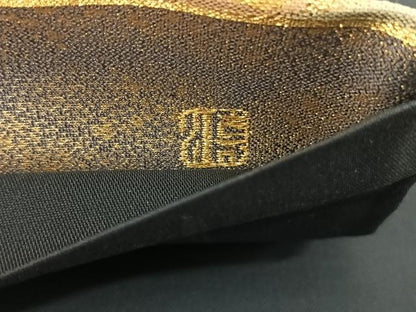 平和屋着物◎六通柄袋帯 唐織 至福琳派鶴遊文 金糸 正絹 逸品 AAAP2949wt