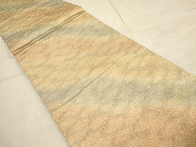 平和屋着物●すなこつづれ　全通柄袋帯　霞文　金糸　正絹　逸品　AAAP4244wj