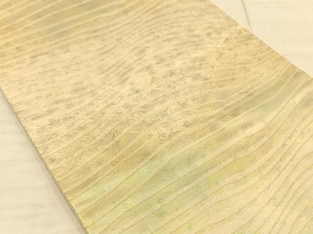 平和屋着物◎六通柄袋帯 流水文 金糸 引箔 正絹 逸品 AAAP6264ey