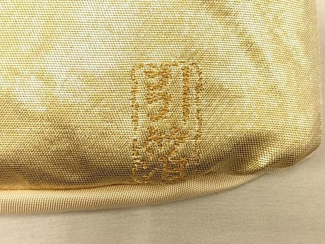 平和屋着物◎六通柄袋帯 唐織 エ霞花鳥文 金銀糸 引箔 正絹 逸品 AAAP6304ey
