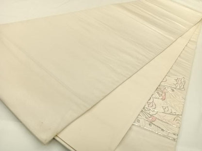 平和屋着物◎太鼓柄袋帯 総刺繍 駒刺繍 束ね熨斗文 金糸 正絹 逸品 AAAP6609wt