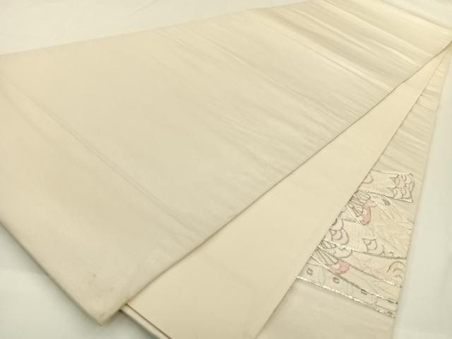 平和屋着物◎太鼓柄袋帯 総刺繍 駒刺繍 束ね熨斗文 金糸 正絹 逸品 AAAP6609wt