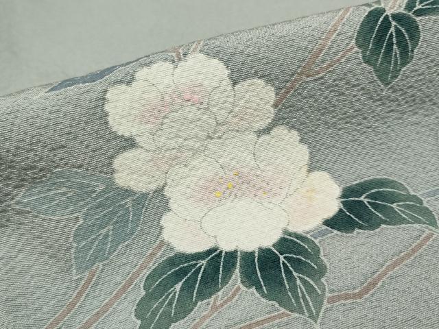 平和屋着物■訪問着　友禅　枝花文　暈し染め　正絹　逸品　AAAP7275cg