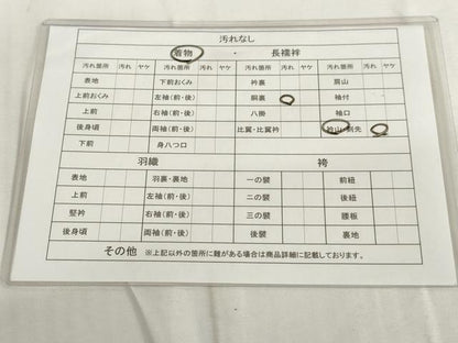 平和屋着物●江戸小紋　伝統工芸士　染谷梅治　百柄　正絹　逸品　AAAP8603ma