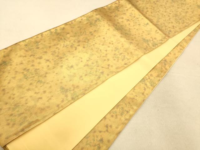 平和屋着物◎全通柄袋帯 霞文 引箔 正絹 逸品 AAAP9842fw
