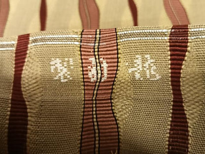 平和屋着物●龍村美術織　両面全通柄　本袋帯　日野間道　正絹　逸品　AAAQ0419np