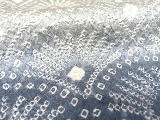 平和屋着物●訪問着 総絞り 青海波 暈し染め ロング丈 正絹 逸品 未使用 AAAQ0479np