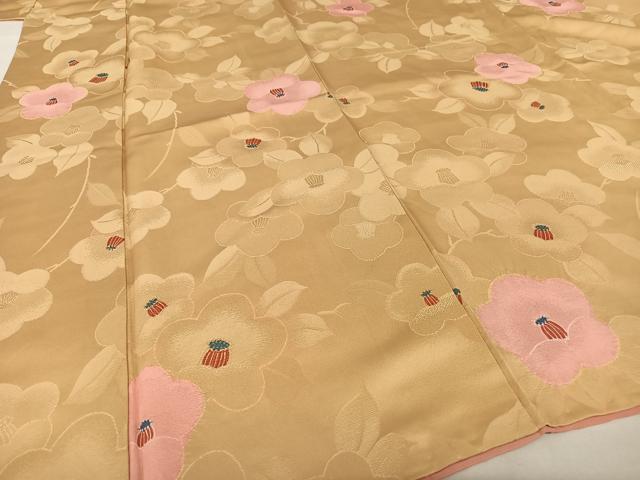 平和屋着物●上質な小紋 地紋起こし 枝花文 正絹 逸品 AAAQ0482np