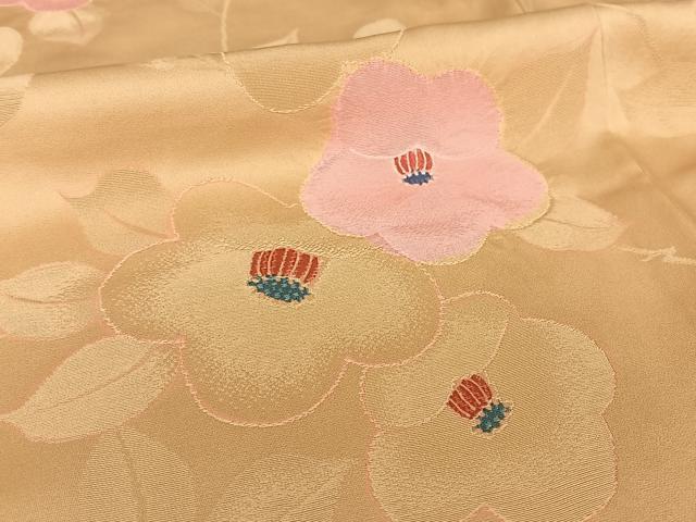 平和屋着物●上質な小紋 地紋起こし 枝花文 正絹 逸品 AAAQ0482np