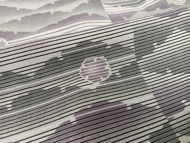 平和屋着物▽小紋 単衣 雪輪文 ロング丈 洗える着物 AAAQ0671np