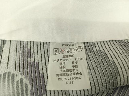 平和屋着物▽小紋 単衣 雪輪文 ロング丈 洗える着物 AAAQ0671np