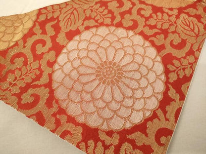 平和屋本店■打敷　内敷　三角　菊唐草文　金襴　法衣　寺院　仏具　仏教　僧侶　神職　装束　AAAQ3728ja