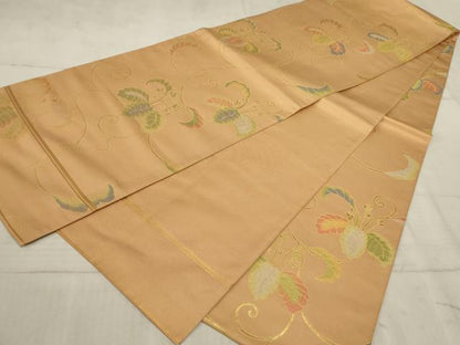 平和屋着物◎全通柄 本袋帯 桐唐草 金糸 正絹 逸品 AAAR1889sx