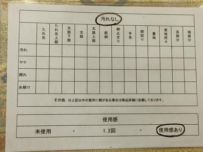 平和屋着物◎宝珠本佐賀錦 六通柄袋帯 九百錦 地紙草花文 金糸 正絹 逸品 AAAR4657ou