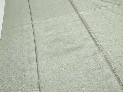 平和屋着物▽ざざんざ織　伊兵衛織　単衣　入子菱　蕎麦切色　正絹　逸品　AAAR5006cs