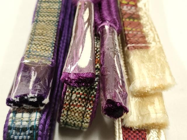 平和屋着物●和装小物　上質な帯締め8本セット　優佳良織　メノコ紬　牛首紬　飯田紬　逸品　全て未使用　AAAR6775ay