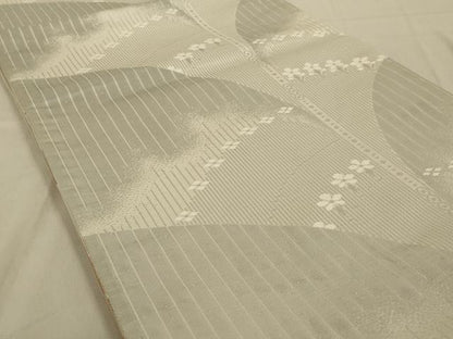 平和屋着物◎六通柄袋帯　唐織　舞花文　金糸　正絹　逸品　AAAR6830ou