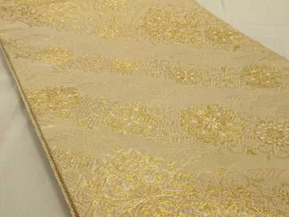 平和屋着物◎佐賀錦　六通柄袋帯　正倉院花文　金糸　正絹　逸品　AAAR6840ou