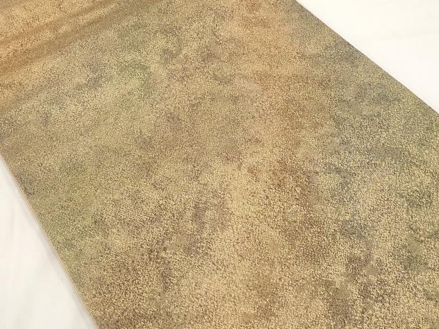 平和屋着物◎全通柄袋帯 霞文 金糸 正絹 逸品 AAAR6991st