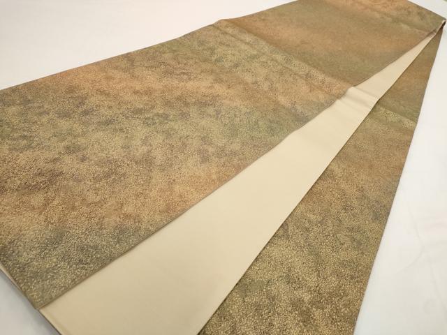 平和屋着物◎全通柄袋帯 霞文 金糸 正絹 逸品 AAAR6991st
