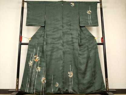 平和屋着物■訪問着　枝梅花丸文　金彩　正絹　逸品　AAAR7354br