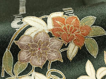 平和屋着物■訪問着　枝梅花丸文　金彩　正絹　逸品　AAAR7354br