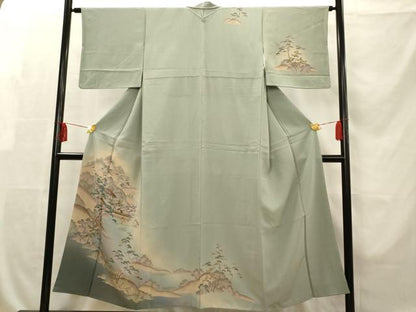 平和屋着物■訪問着　風景文　正絹　逸品　AAAR7548fy