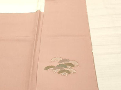 平和屋着物■訪問着　流水文　鶴　金彩　正絹　逸品　AAAR7564fy