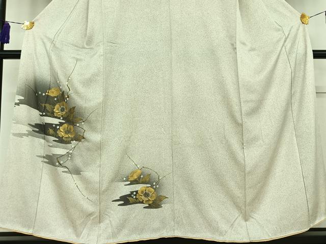 平和屋着物■訪問着　流水花文　蛍　金彩　正絹　逸品　AAAR7774jh