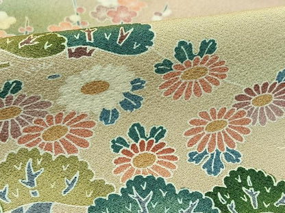平和屋着物■豪華色留袖 風景文 ときがら茶色 暈し染め 正絹 逸品 AAAR8137jh