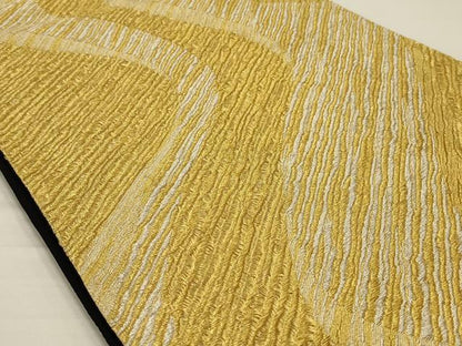 平和屋着物◎六通柄袋帯 斜縞 金銀糸 正絹 逸品 AAAR8493ou